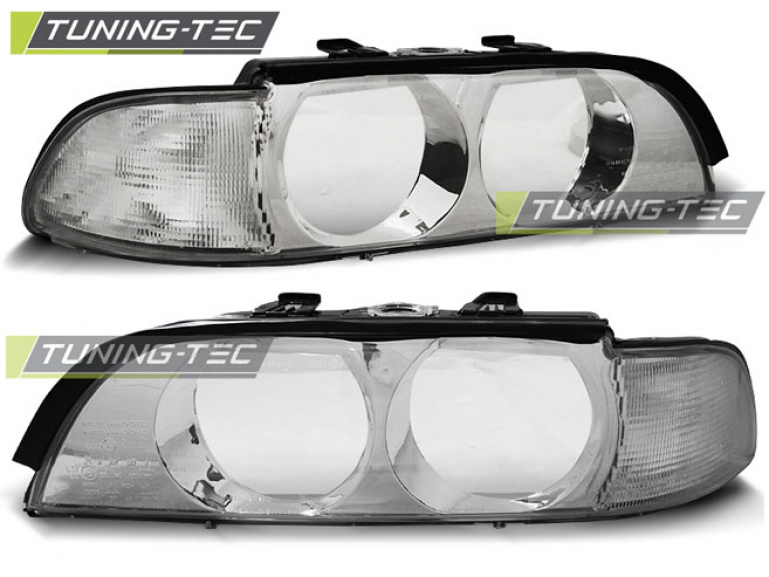 Upgrade Scheinwerferglas für BMW 5er E39 Lim./Touring 95-00 chrom